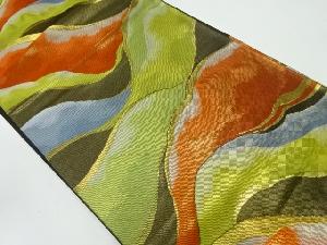 大光堀健支店　山並み模様織出し袋帯